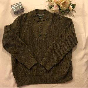 NWOT Eddie Bauer Men’s Olive Sweater size L